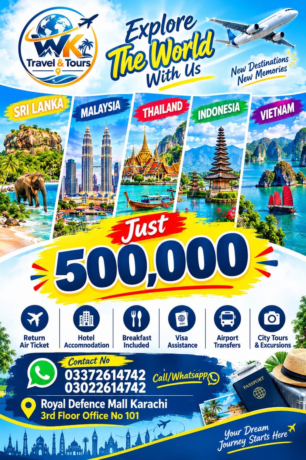 5-Country Mega Asia Odyssey: Sri Lanka, Malaysia, Thailand, Indonesia & Vietnam