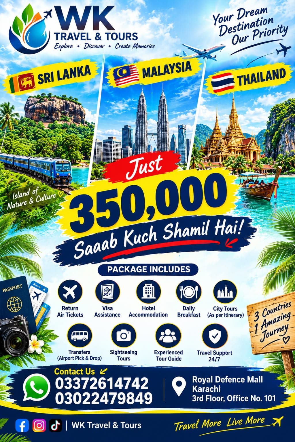 3-Country Asia Discovery: Sri Lanka, Malaysia & Thailand